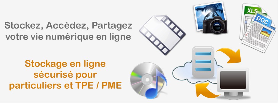 Stockage en ligne scuris pour particuliers et petites entreprises (TPE / PME)